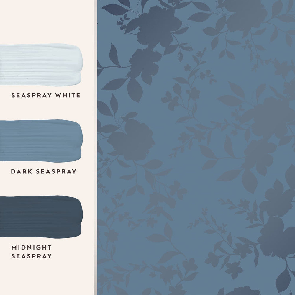 118484 - Westbourne Wallpaper - Midnight Blue - Laura Ashley
