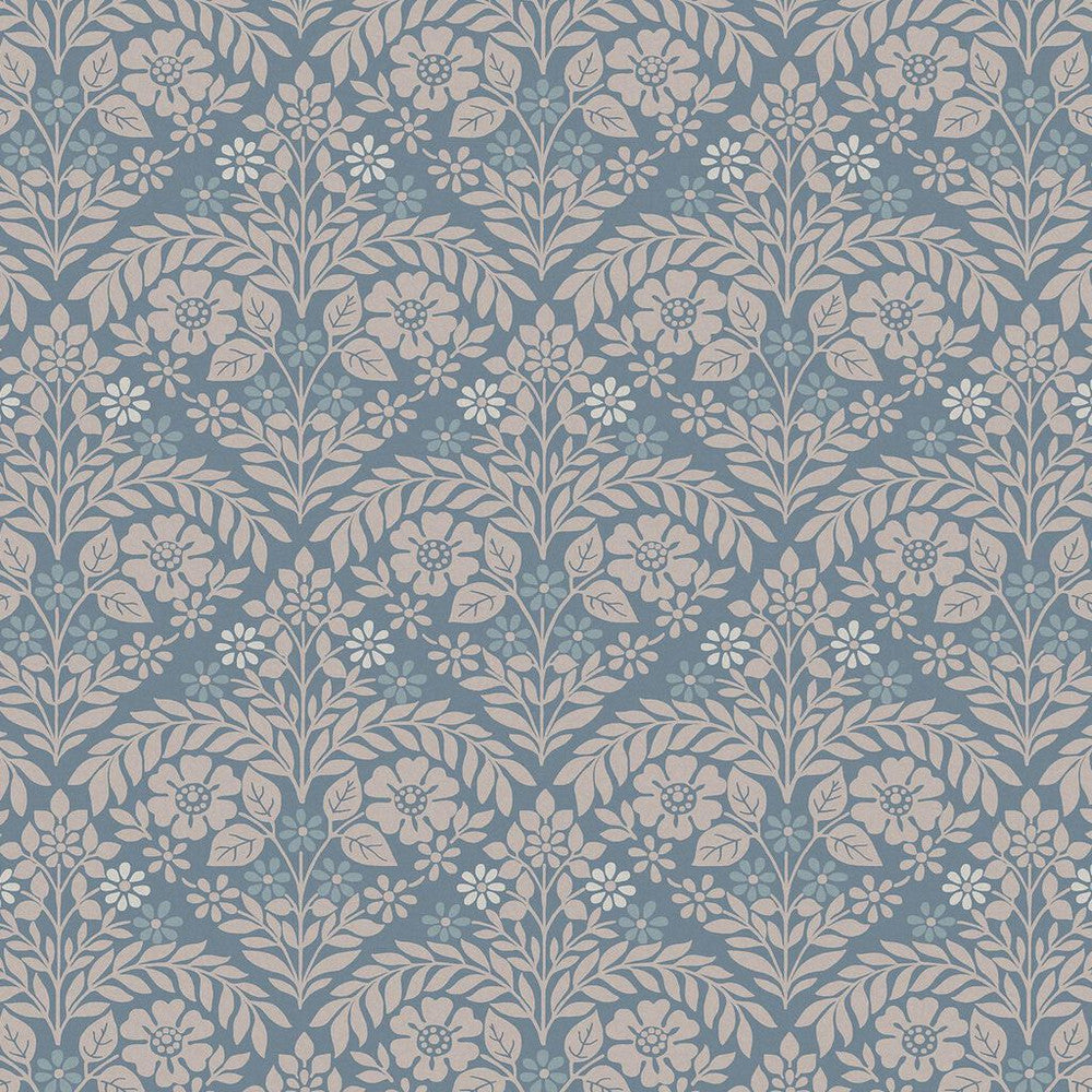 118489 - Margam Wallpaper - Newport Blue - Laura Ashley
