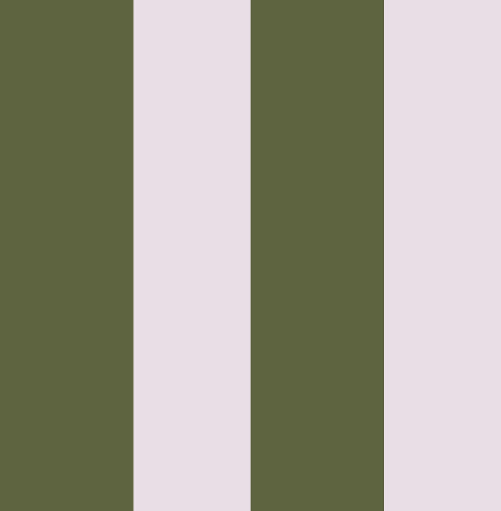 118548 - Harborough Stripe Wallpaper - Olive Green - Joules