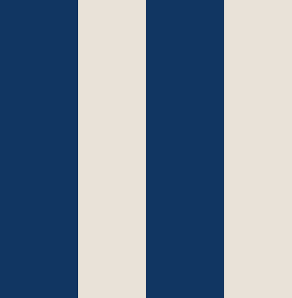 118550 - Harborough Stripe Wallpaper - Coast Blue - Joules