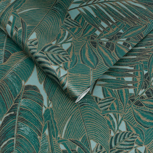 119669 - Paradys Wallpaper - Green - Graham & Brown