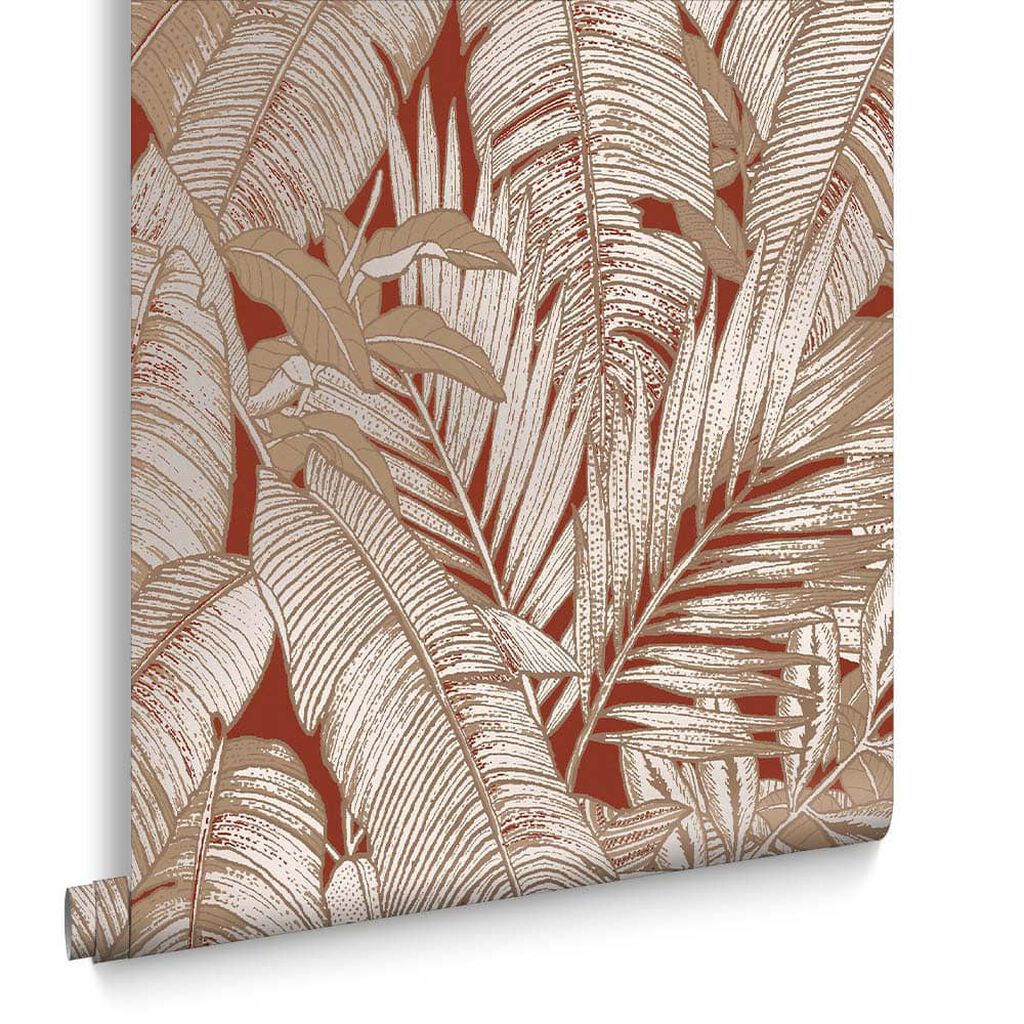 119671 - Paradys Wallpaper - Alizarin - Graham & Brown