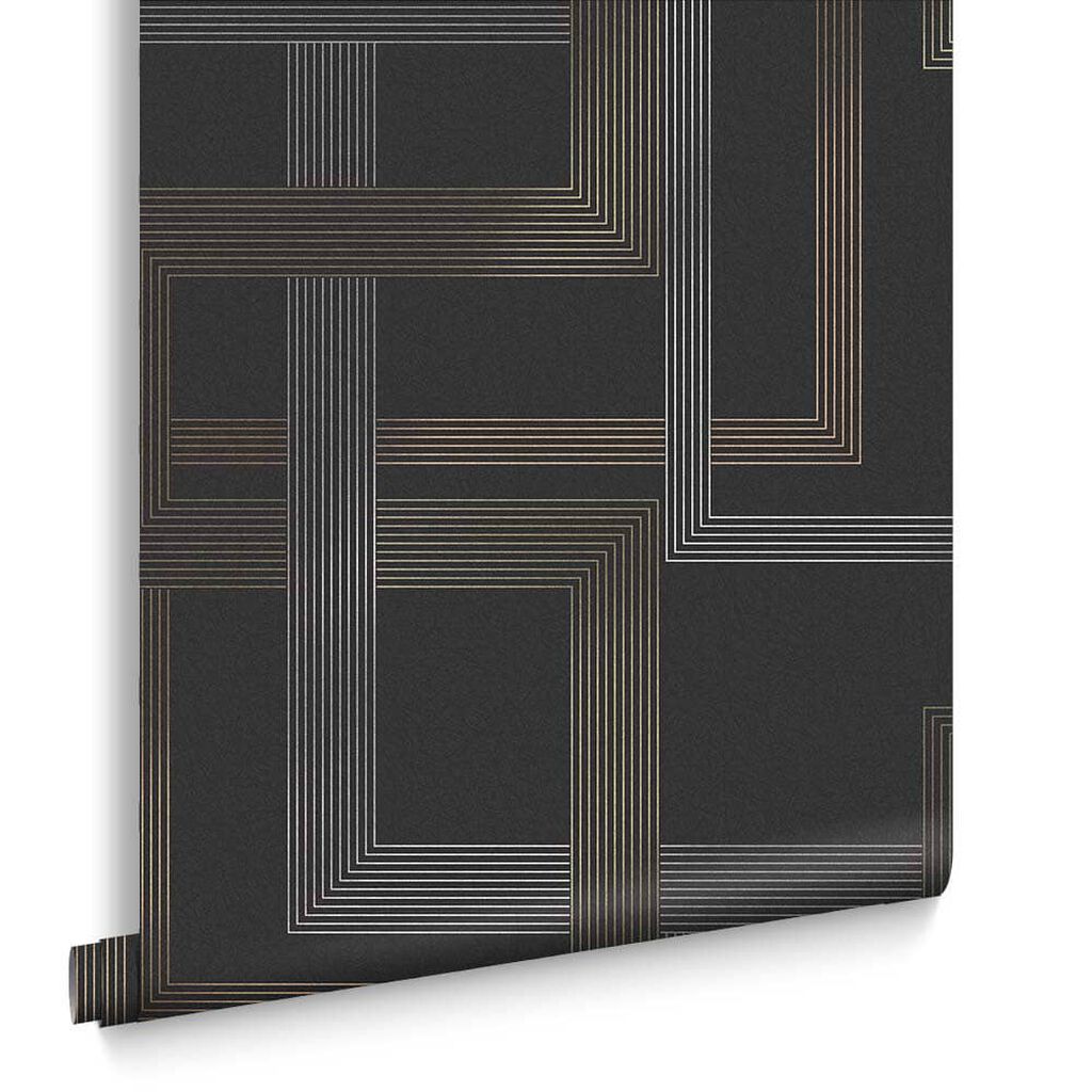 119683 - Entwine Wallpaper - Charcoal - Graham & Brown