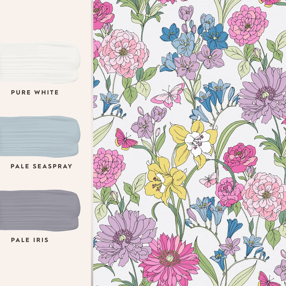 119846 - Gilly Wallpaper - Multi - Laura Ashley
