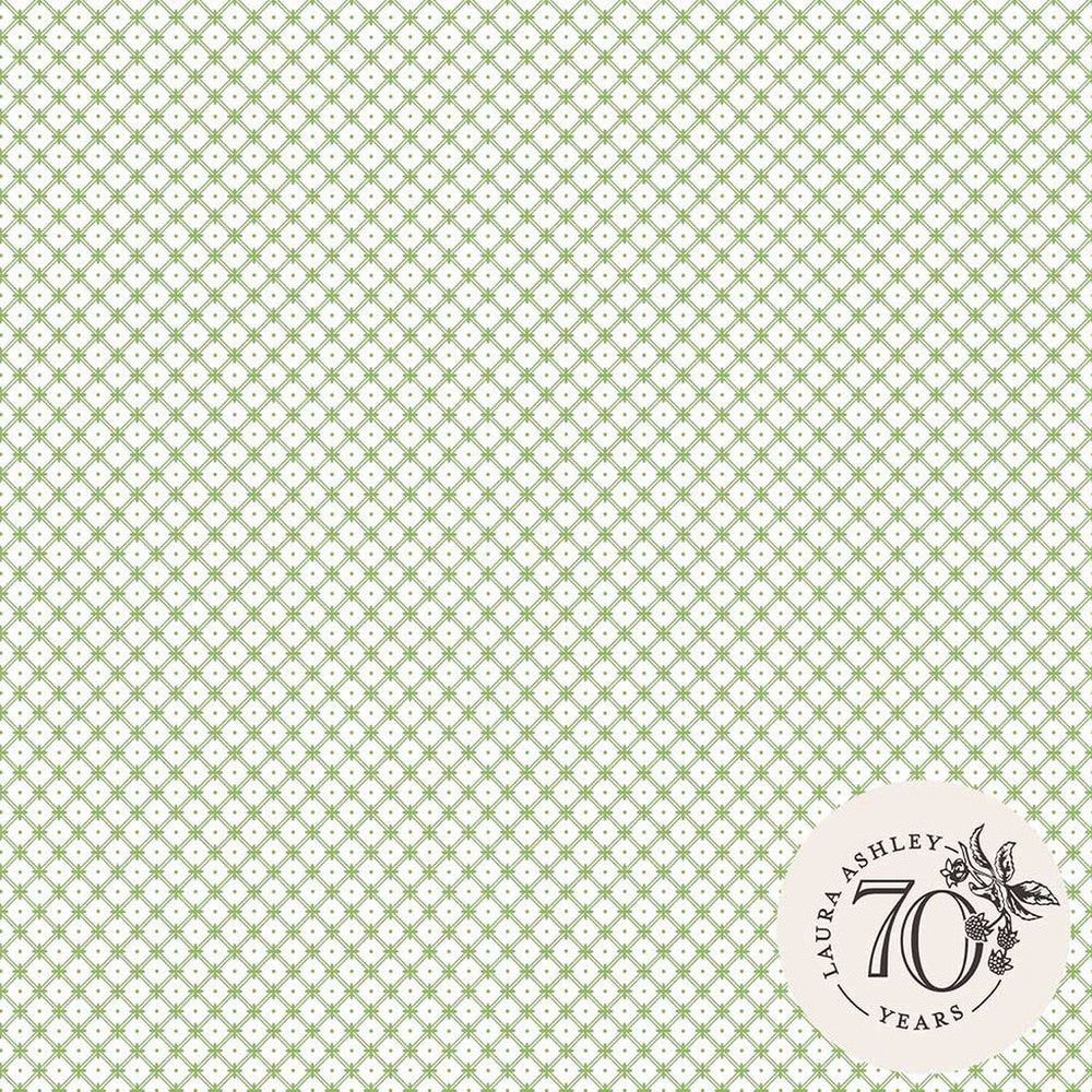 119848 - Wickerwork Wallpaper - Leaf Green - Laura Ashley