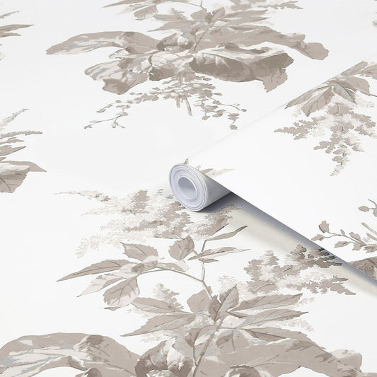 119850 - Narberth Wallpaper - Dove Grey - Laura Ashley