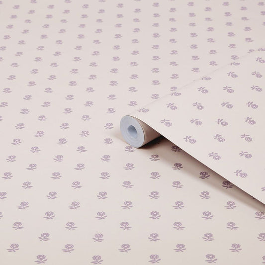 119864 - Daisy Wallpaper - Lavender Purple - Laura Ashley