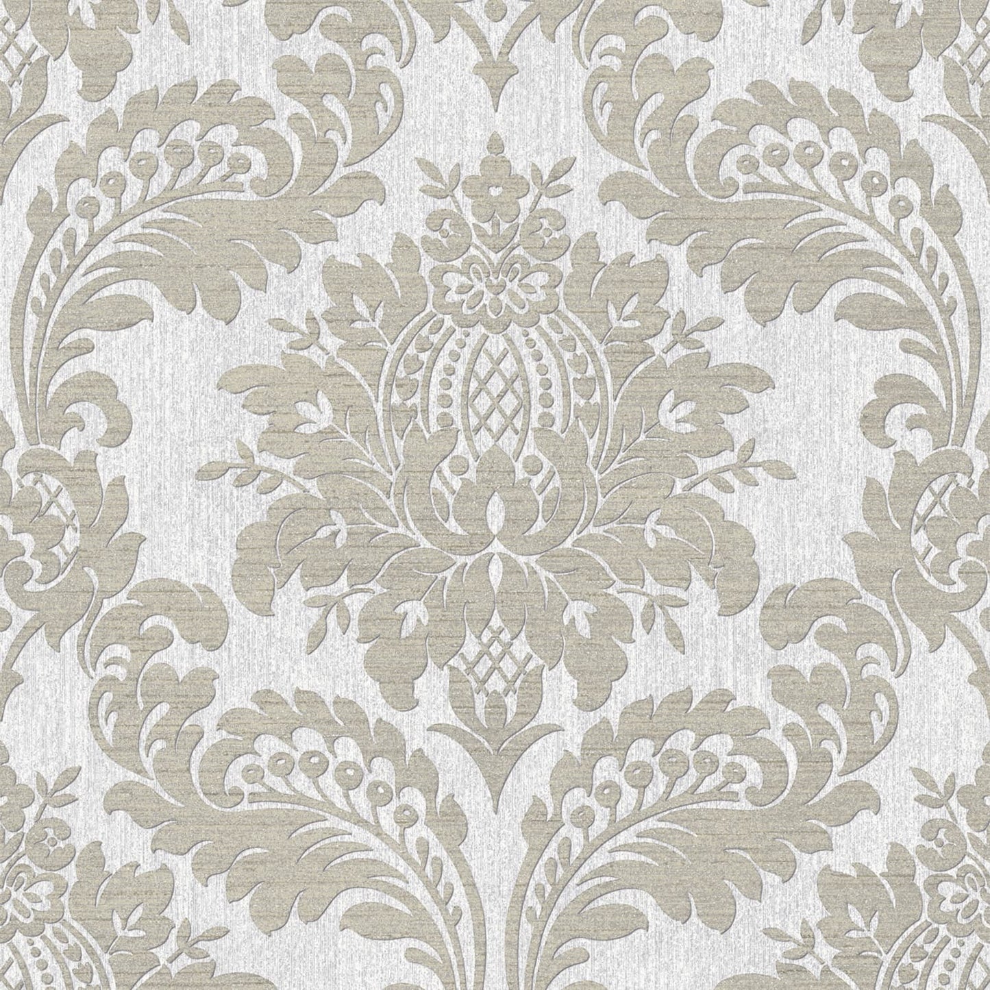 119972 - Archive Damask Wallpaper - Grey - Boutique Luxury