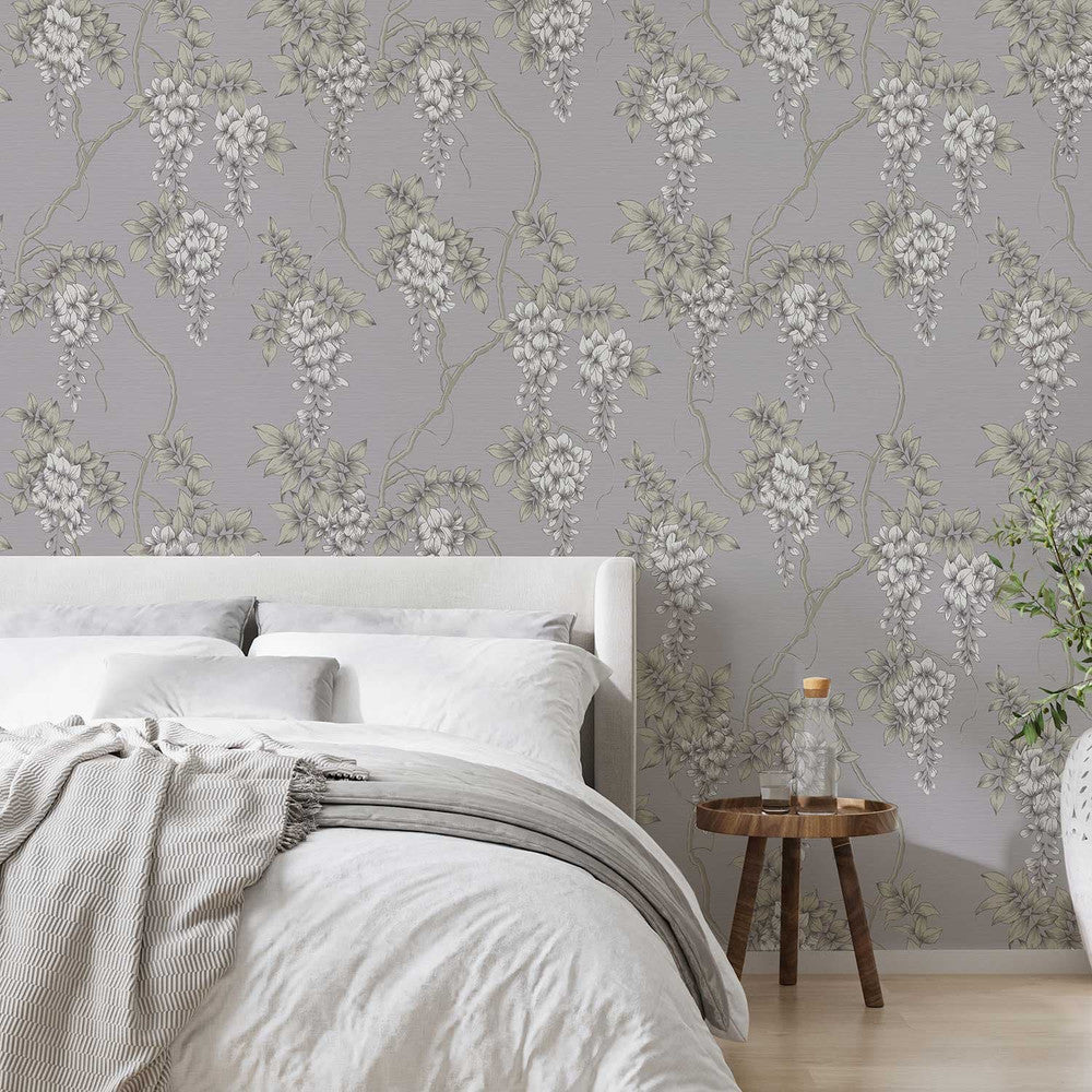 120137 - Wisteria Wallpaper - Mauve - Superfresco Easy