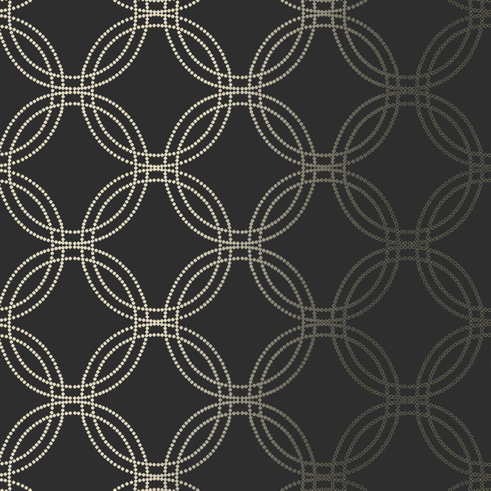 120141 - Serpentine Wallpaper - Black & Rose Gold - Superfresco Easy