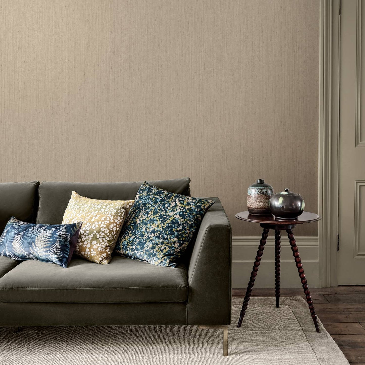 120376 - Tisbury Wallpaper - Mother of Pearl - Clarissa Hulse