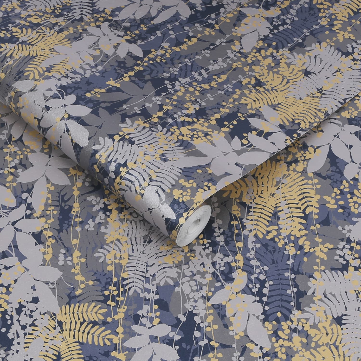 120382 - Canopy Wallpaper - French Navy - Clarissa Hulse