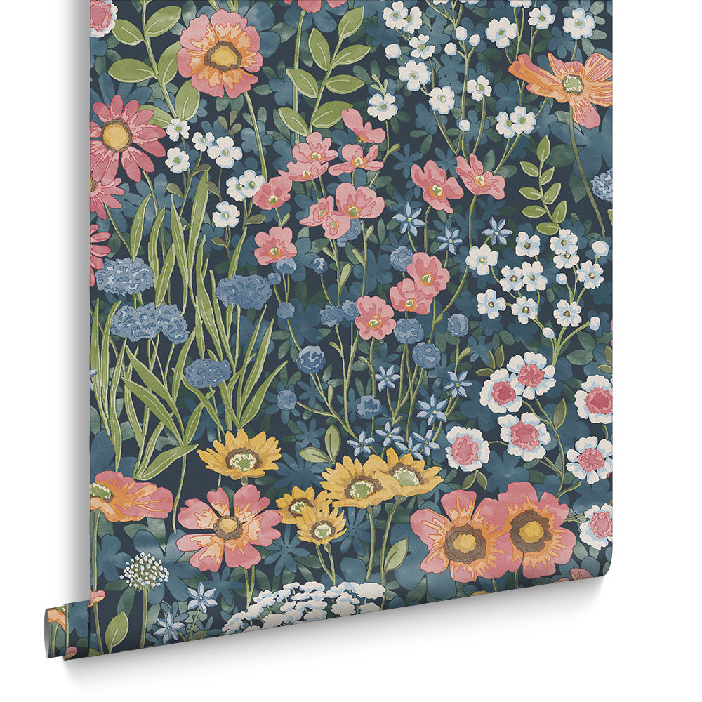 120629 - Wallflower Wallpaper - Dusk - Graham & Brown