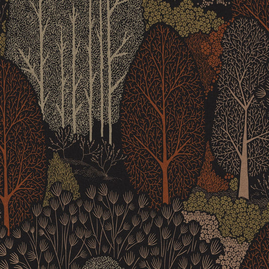 120646 - Scandiscape Wallpaper - Alizarin - Graham & Brown