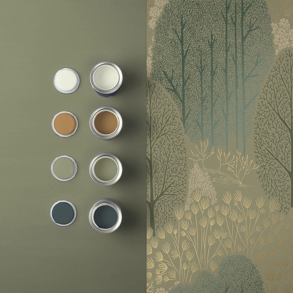 120648 - Scandiscape Wallpaper - Sage - Graham & Brown
