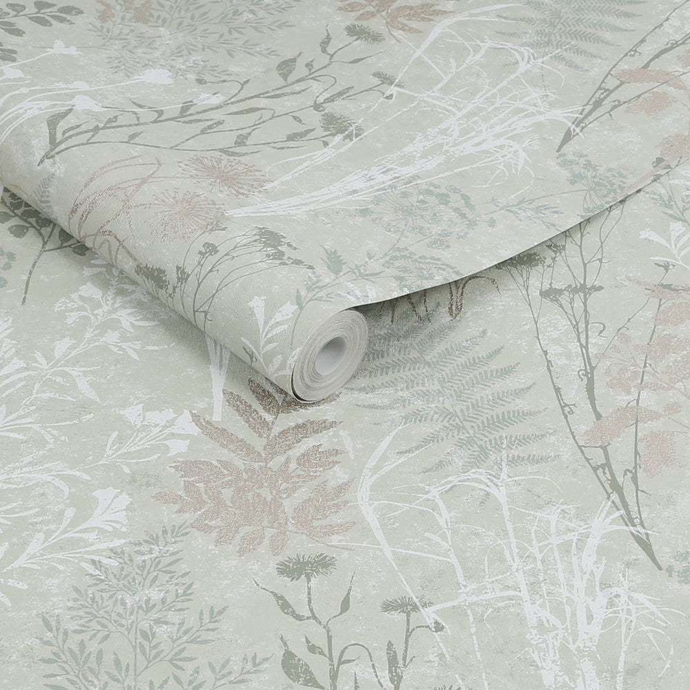 120716 - Organics Wallpaper - Sage - Superfresco Easy