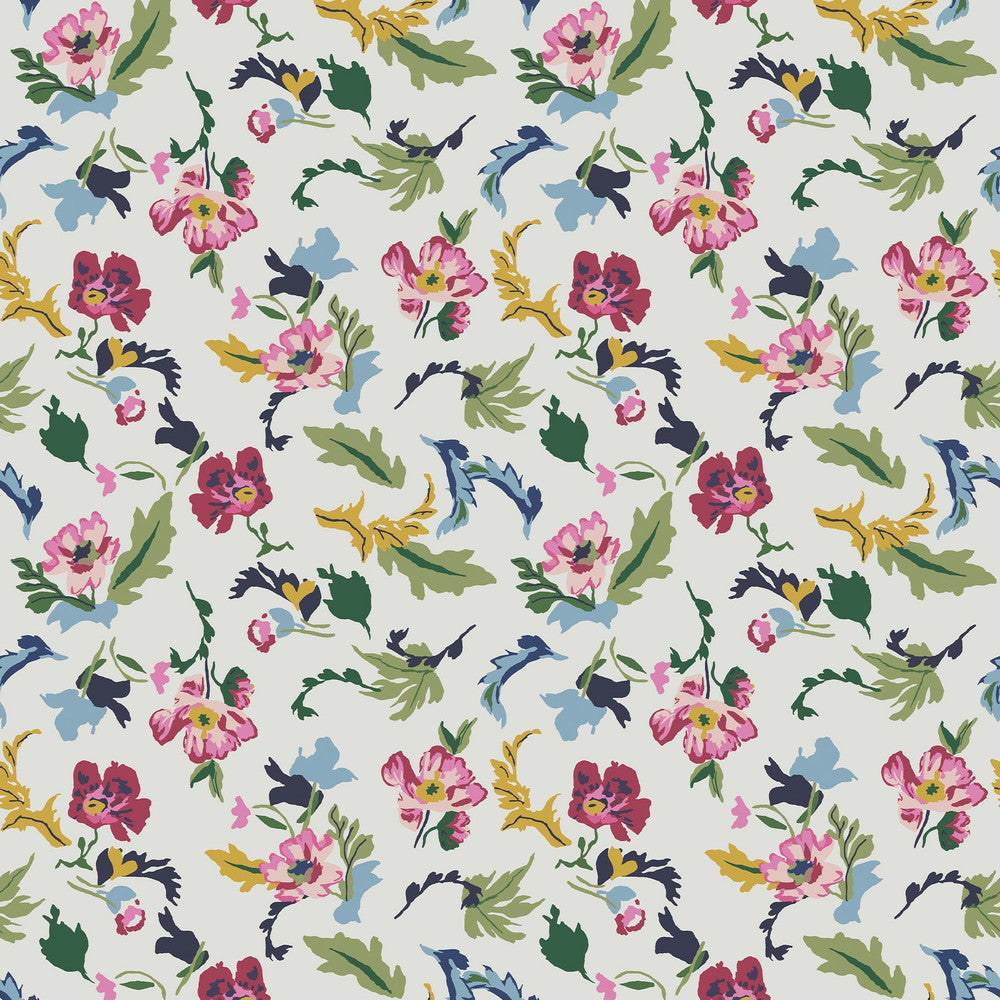120867 - Cambridge Painted Floral Wallpaper - Cream - Joules