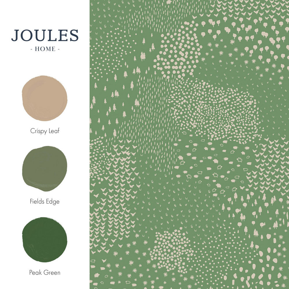 120869 - Mono Farm Wallpaper - Green - Joules