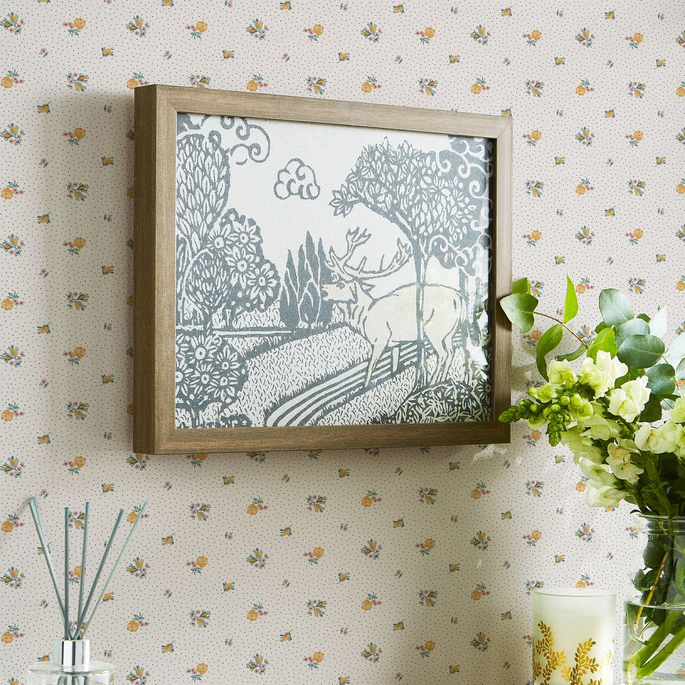121084 - Claudia's Friend Wallpaper - Pale Ochre Yellow - Laura Ashley