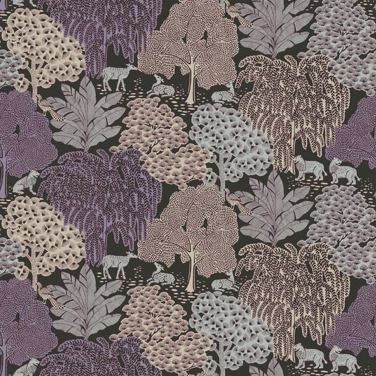 121087 - Garwood Grove Wallpaper - Violet Grey - Laura Ashley
