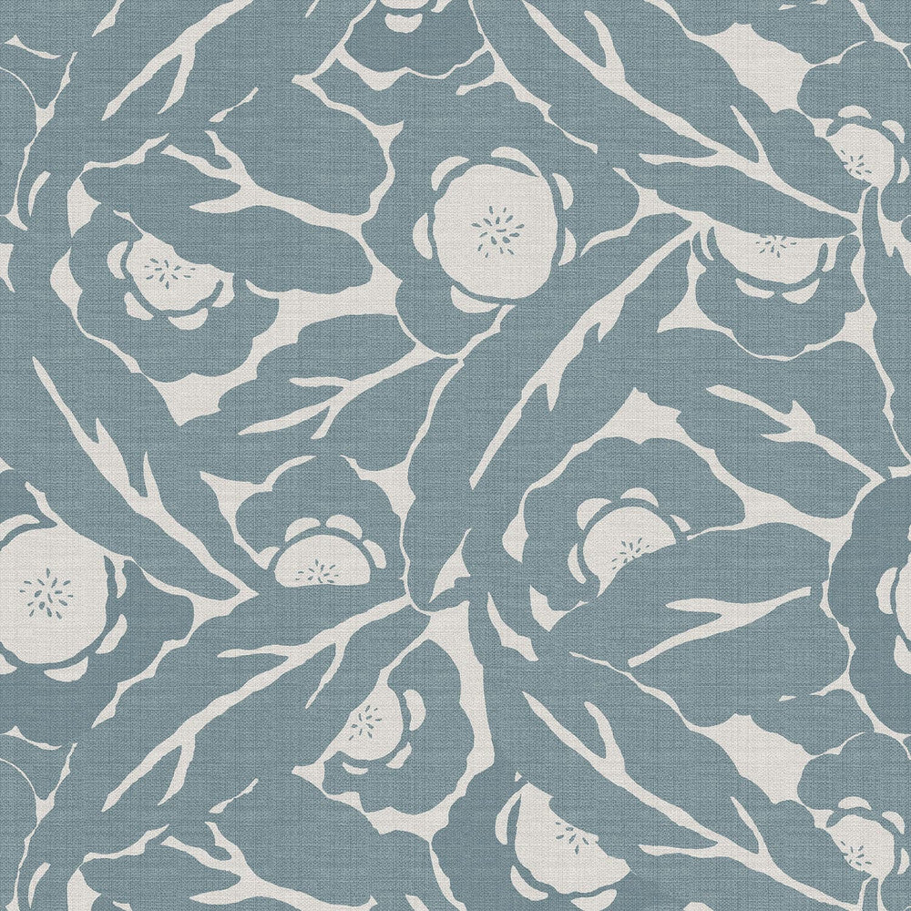 121190 - Optimism Floral Wallpaper - Blue - Next