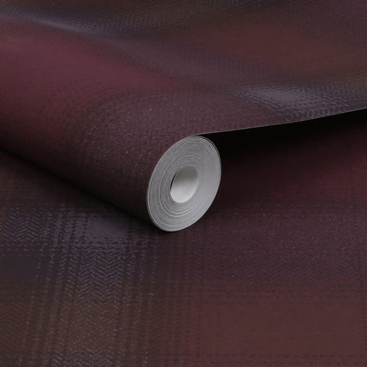 121194 - Town And Country Check Wallpaper - Brown - Next