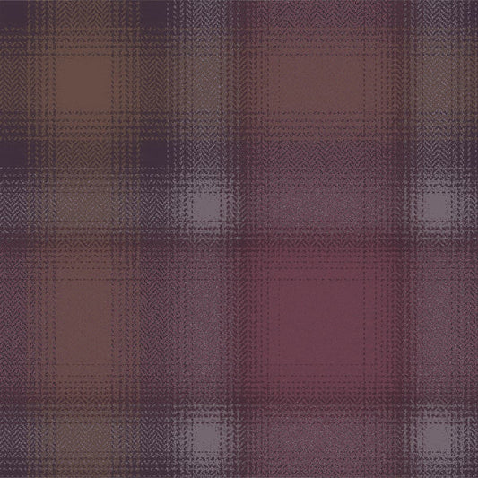 121194 - Town And Country Check Wallpaper - Brown - Next