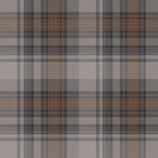 121197 - Alpine Lodge Check Wallpaper - Grey - Next