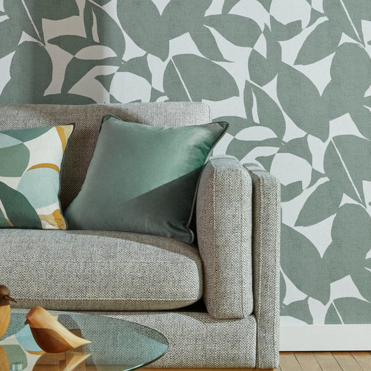 121200 - Art & Nature Wallpaper - Leaf Green - Next