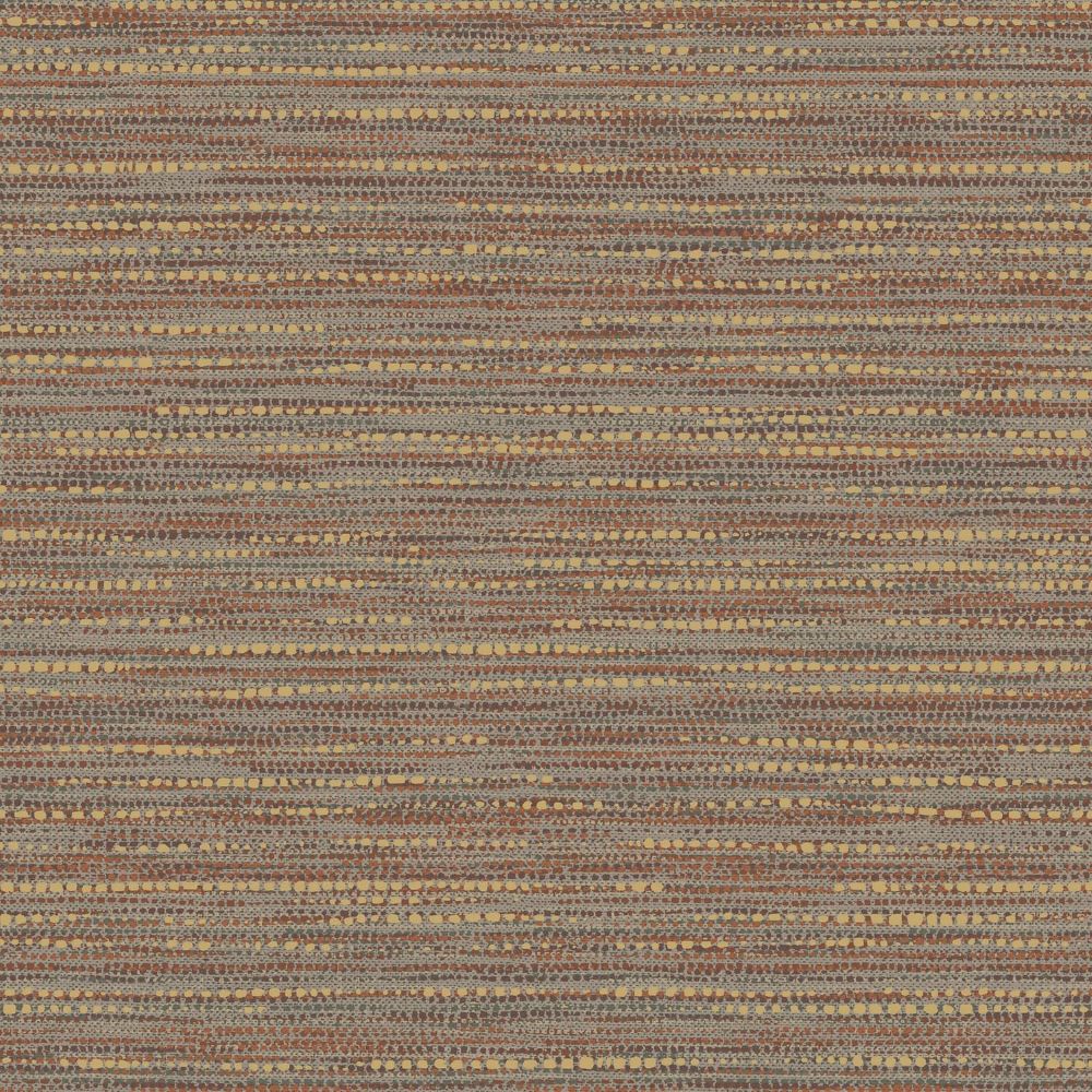 121401 - Chunky Horizontal Weave Wallpaper - Rust - Boutique Luxury