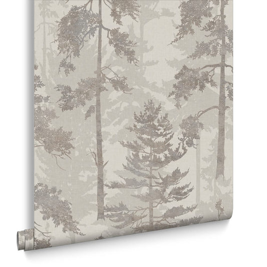 121421 - Norse Forest Wallpaper - Stone - Graham & Brown