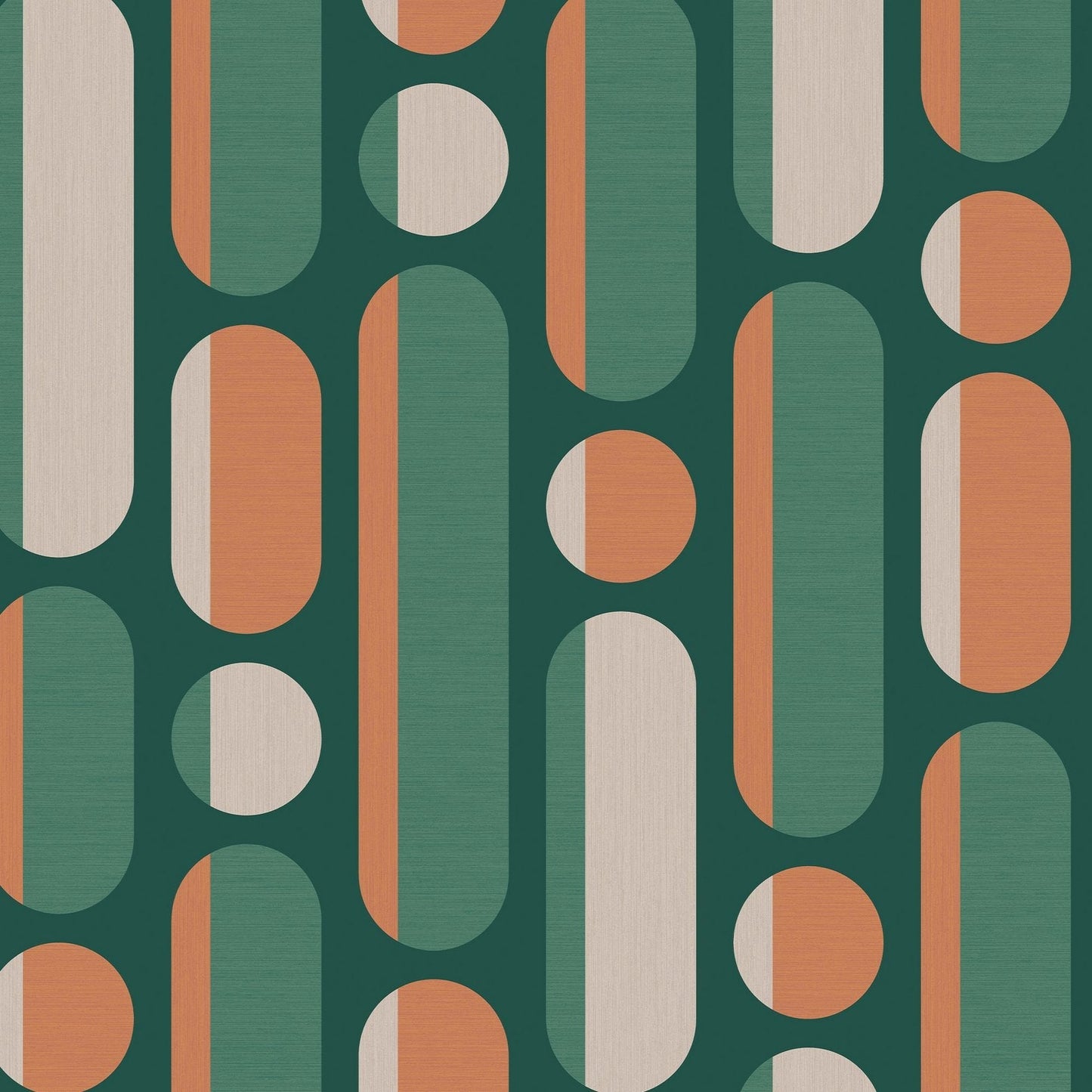 122356 - Morse Wallpaper - Bottle Green Rust - Envy