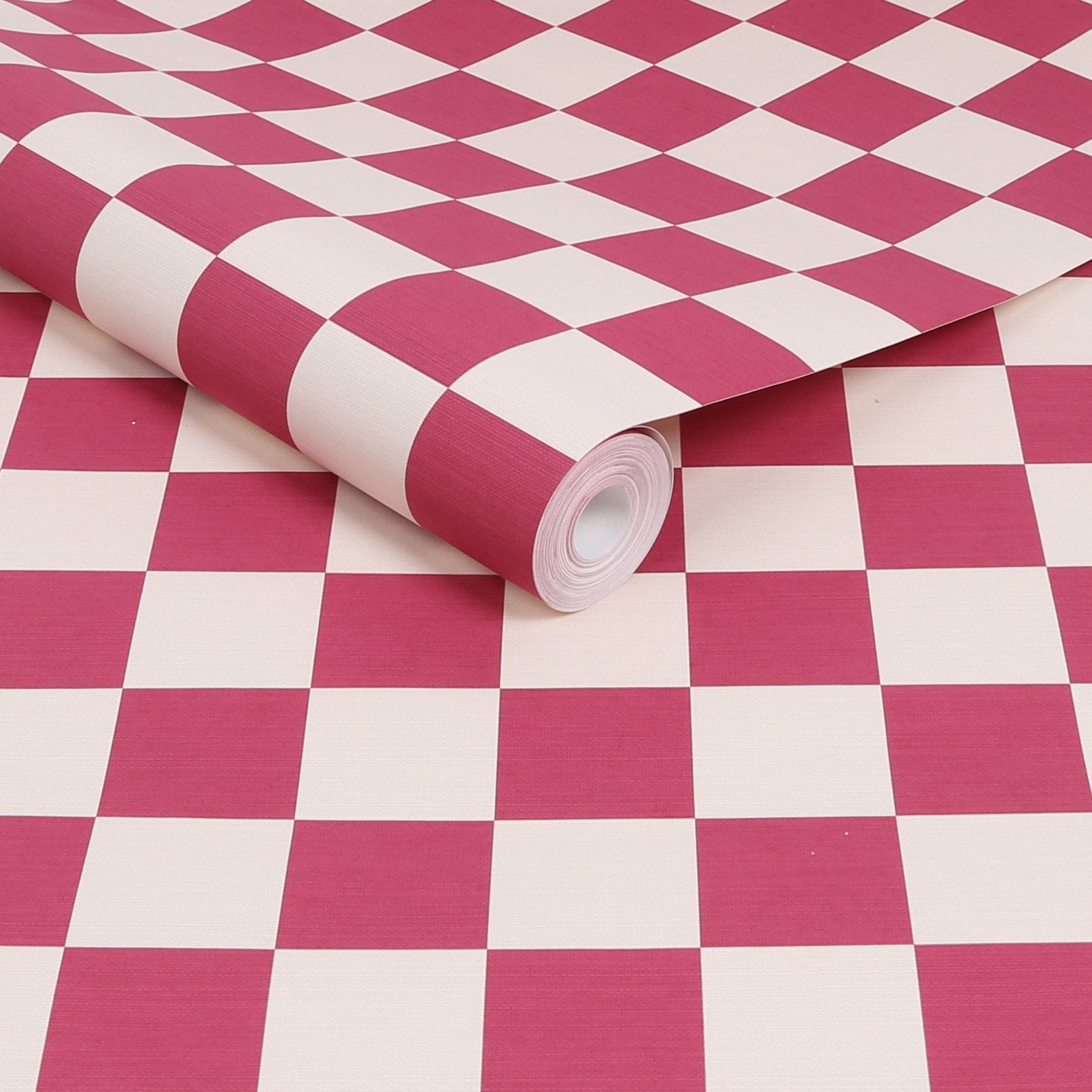 122369 - Check Me Out Wallpaper - Raspberry - Envy