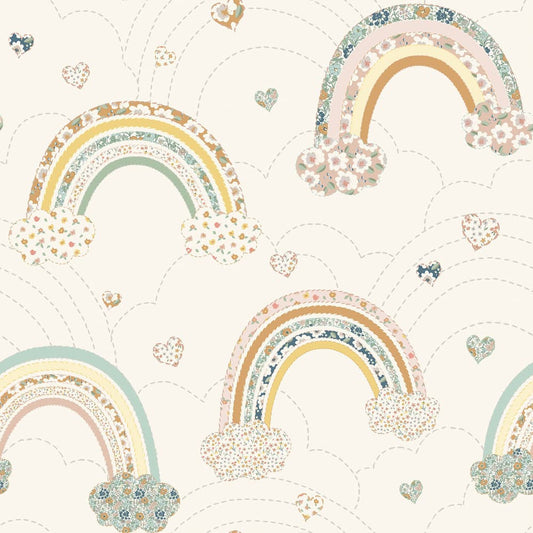 122393 - Ditsy Rainbow Wallpaper - Pastel - Next