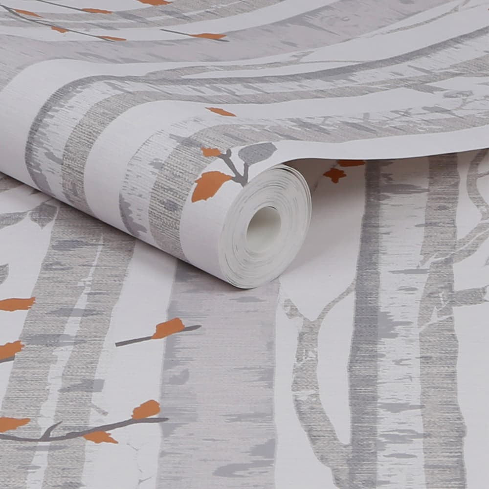 122403 - Woodland Wallpaper - Grey - Next