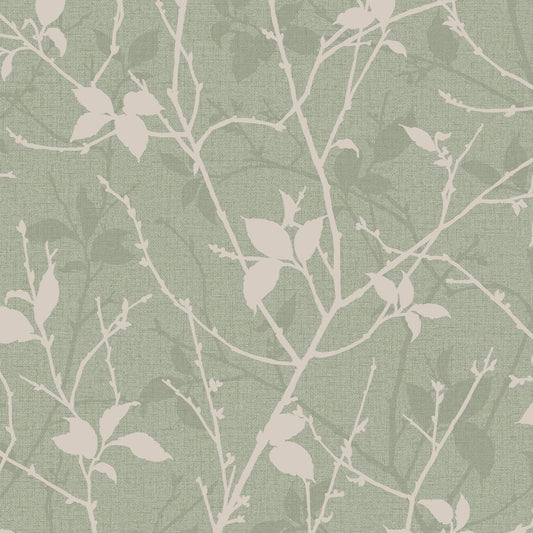 122430 - Belle Wallpaper - Sage - Boutique Luxury