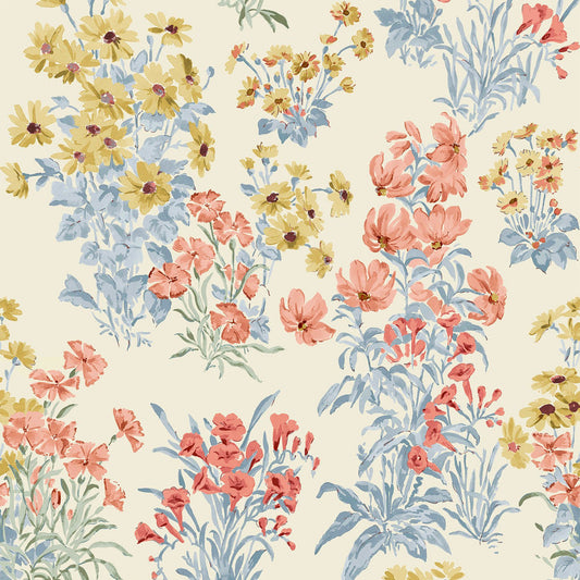 122742 - Megan Wallpaper - Ochre Yellow - Laura Ashley