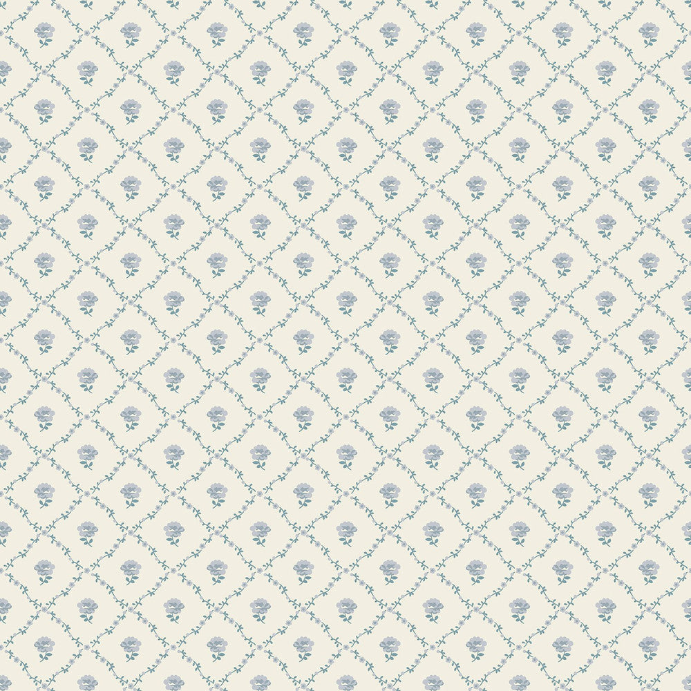122745 - Kate Wallpaper - Pale Seaspray Blue - Laura Ashley