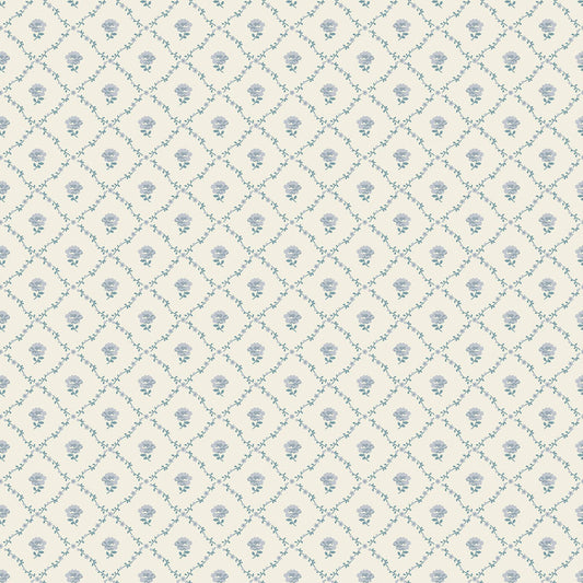 122745 - Kate Wallpaper - Pale Seaspray Blue - Laura Ashley
