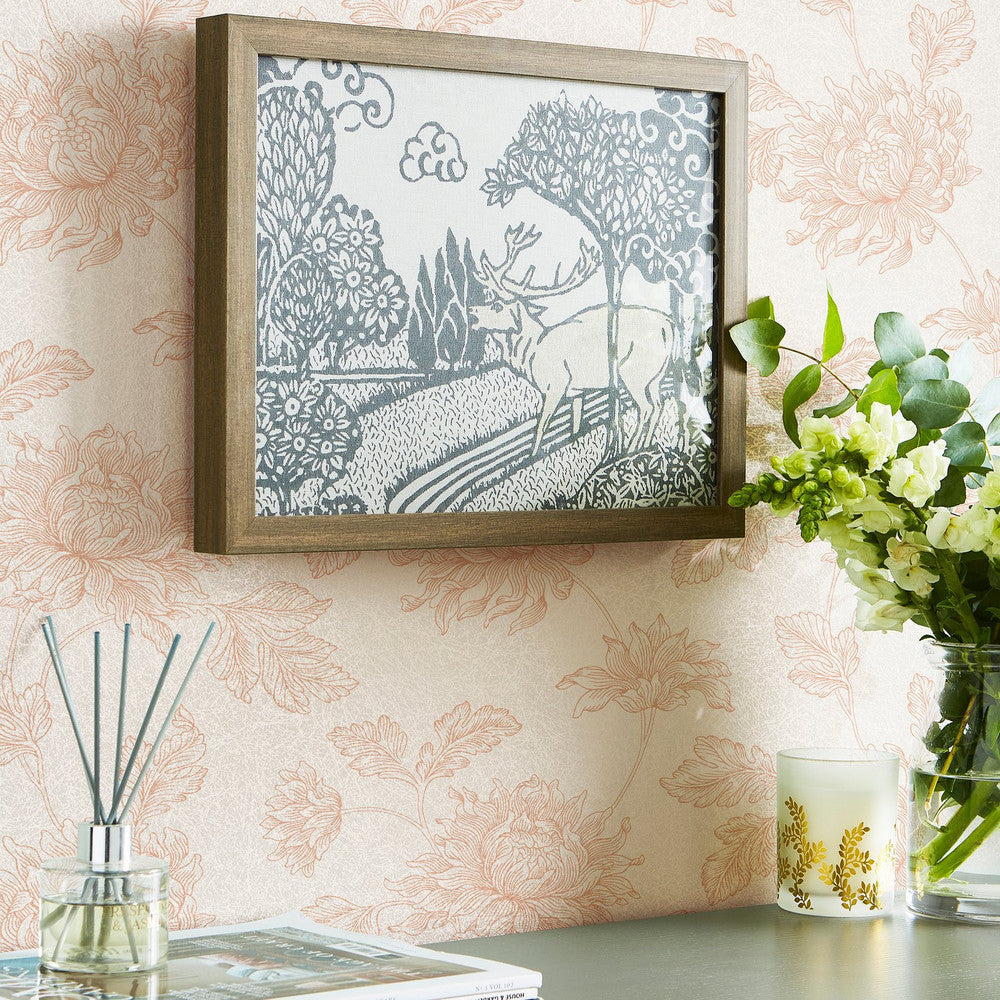 122763 - Stratton Wallpaper - Plaster Pink - Laura Ashley
