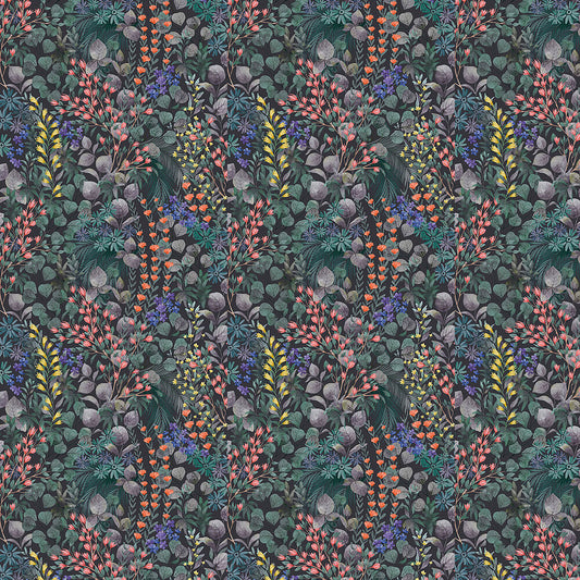 122877 - Rich Rebel Eden Brights Wallpaper - Blue - Next