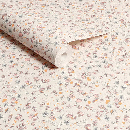 122882 - Calm Ditsy Floral Wallpaper - Cream - Next