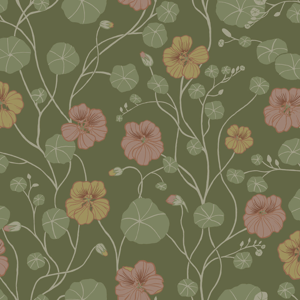 12304 - Krasseslinga Wallpaper - Green - Midbec