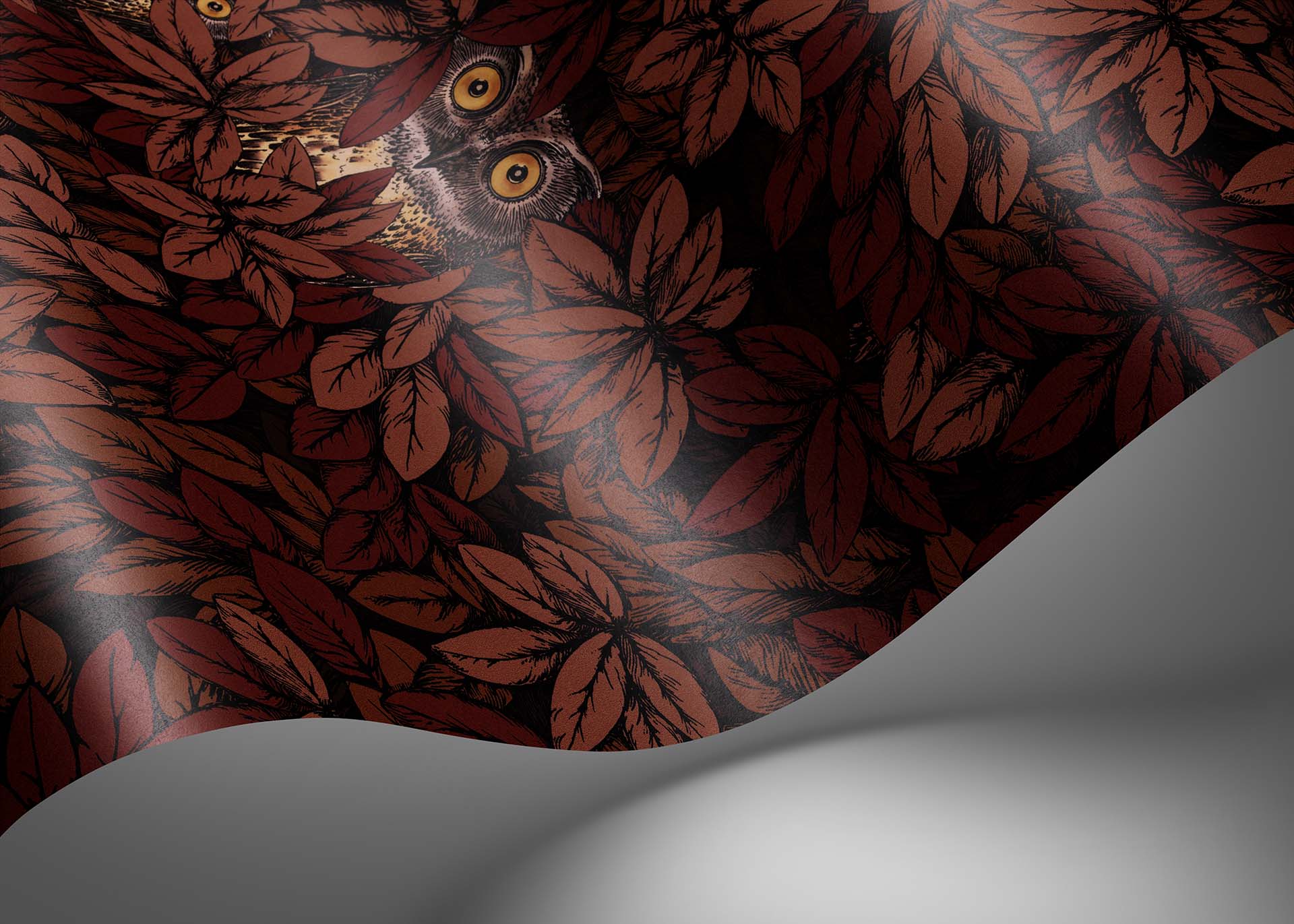 123/11055 - Foglie e Civette Wallpaper - Autumnal Leaves - Cole & Son