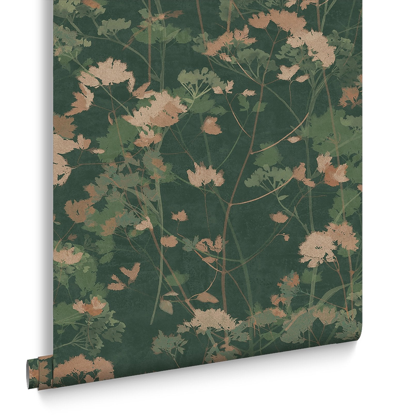 124102 - Flower Press Wallpaper - Palm - Graham & Brown