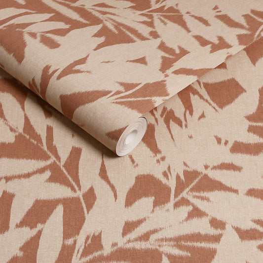 124145 - Shadow Play Wallpaper - Clay - Graham & Brown