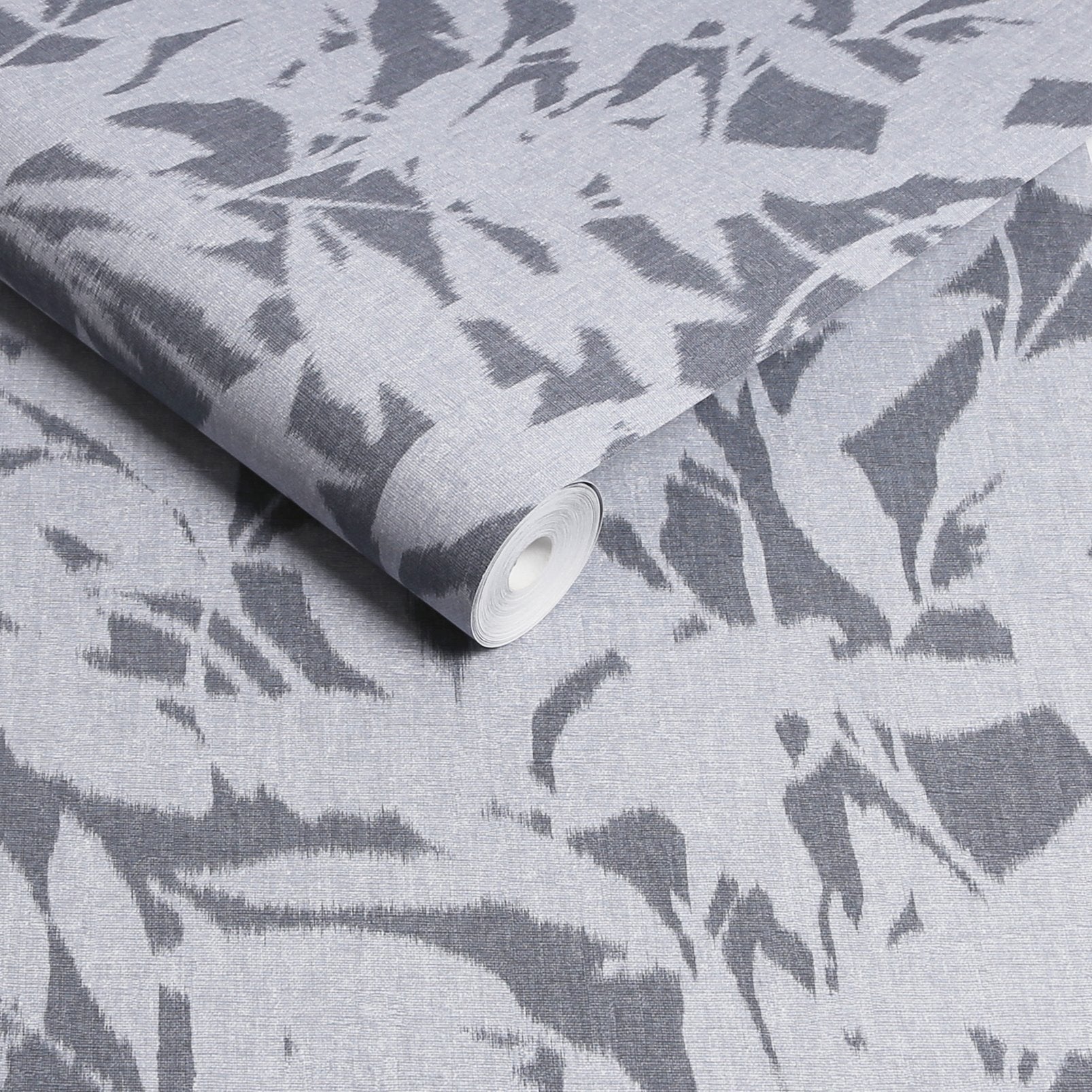 124146 - Shadow Play Wallpaper - Denim - Graham & Brown