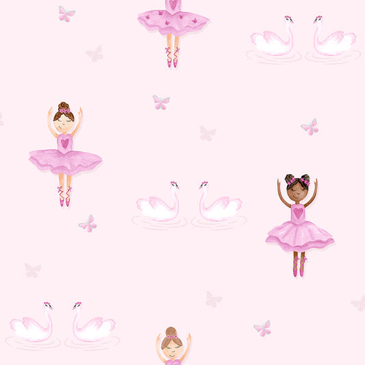 12460 - Ballerina Wallpaper - Pink - Holden Decor
