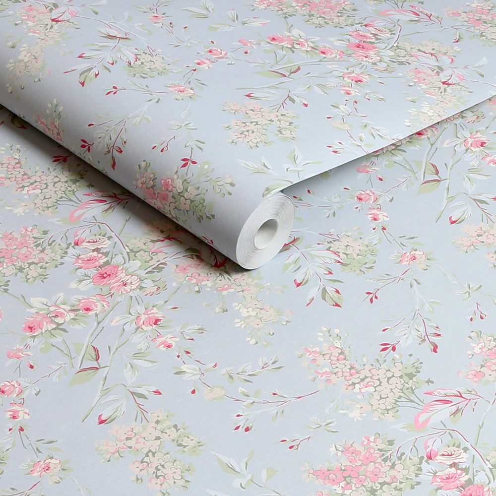 125123 - Chelsea Wallpaper - Blue - Shabby Chic