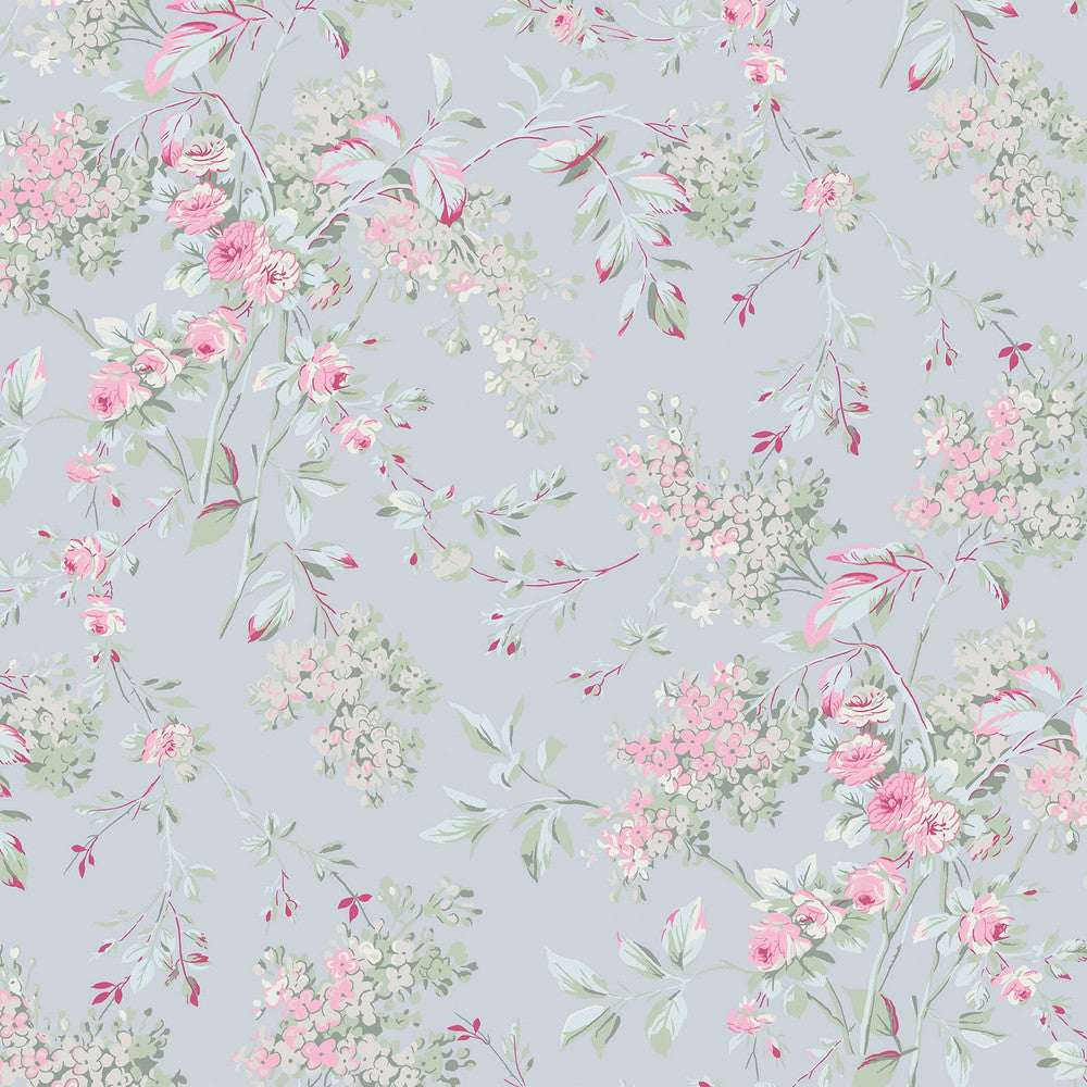 125123 - Chelsea Wallpaper - Blue - Shabby Chic